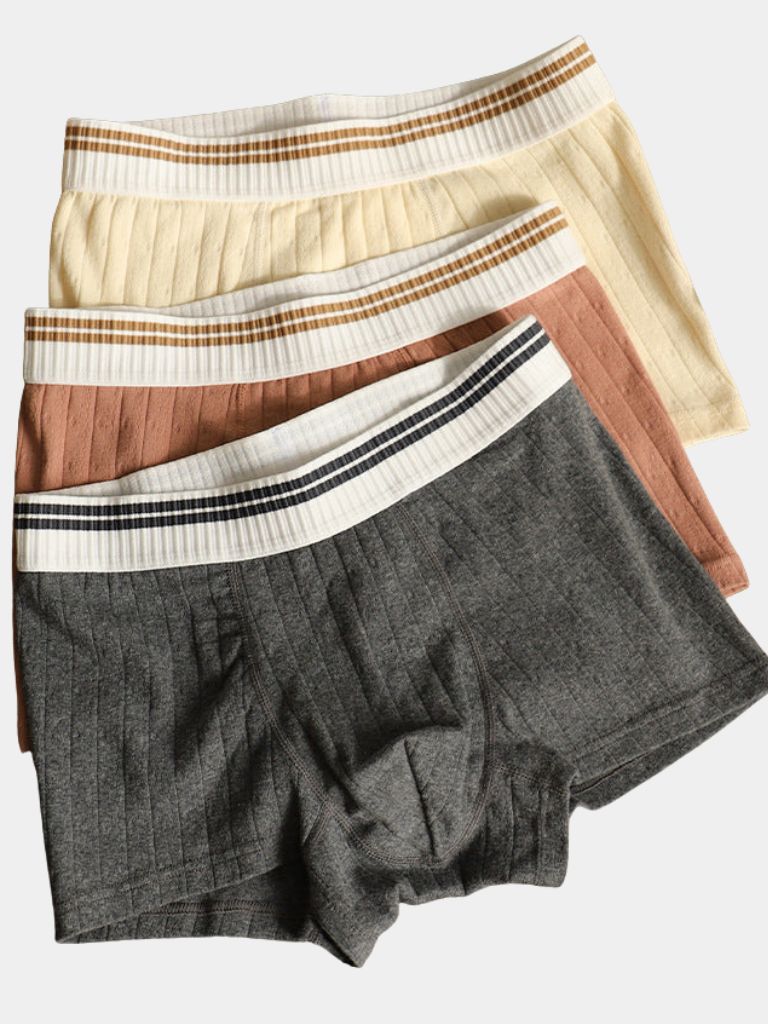 Essential Ribbed Cotton Boxer