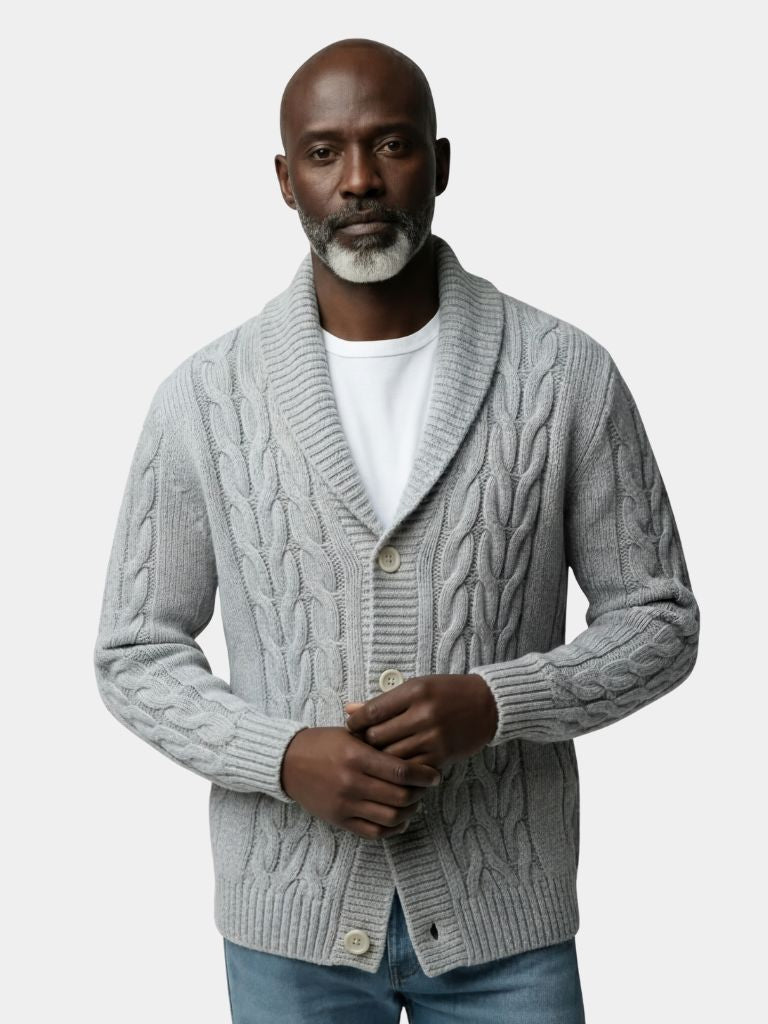 Cardigan élégant en maille pour homme