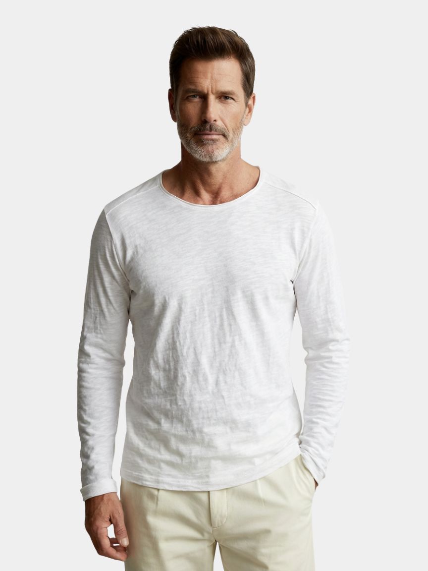 T-shirt à manches longues Essential Vintage en coton