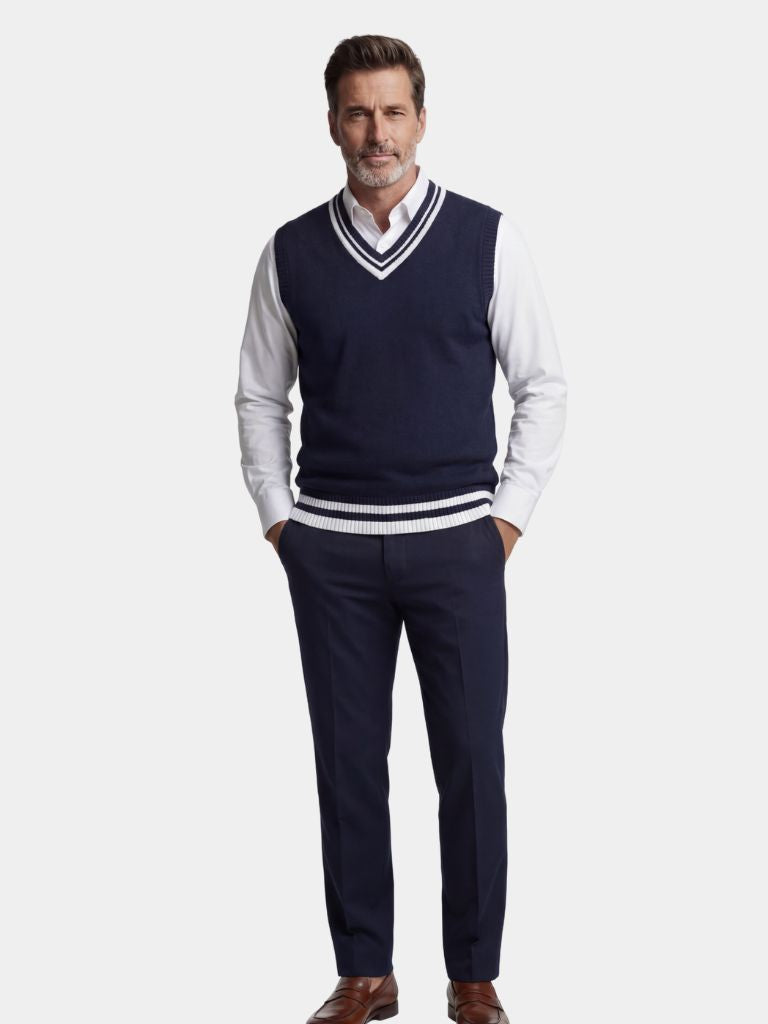 Gilet en maille essentiel Old Money