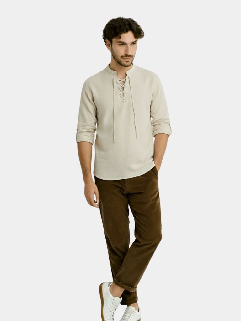 Chemisier décontracté à manches longues