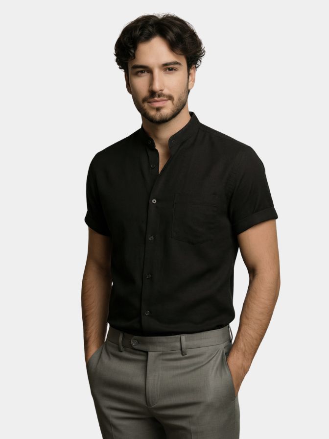 Camisa de Lino Ejecutiva de Resort