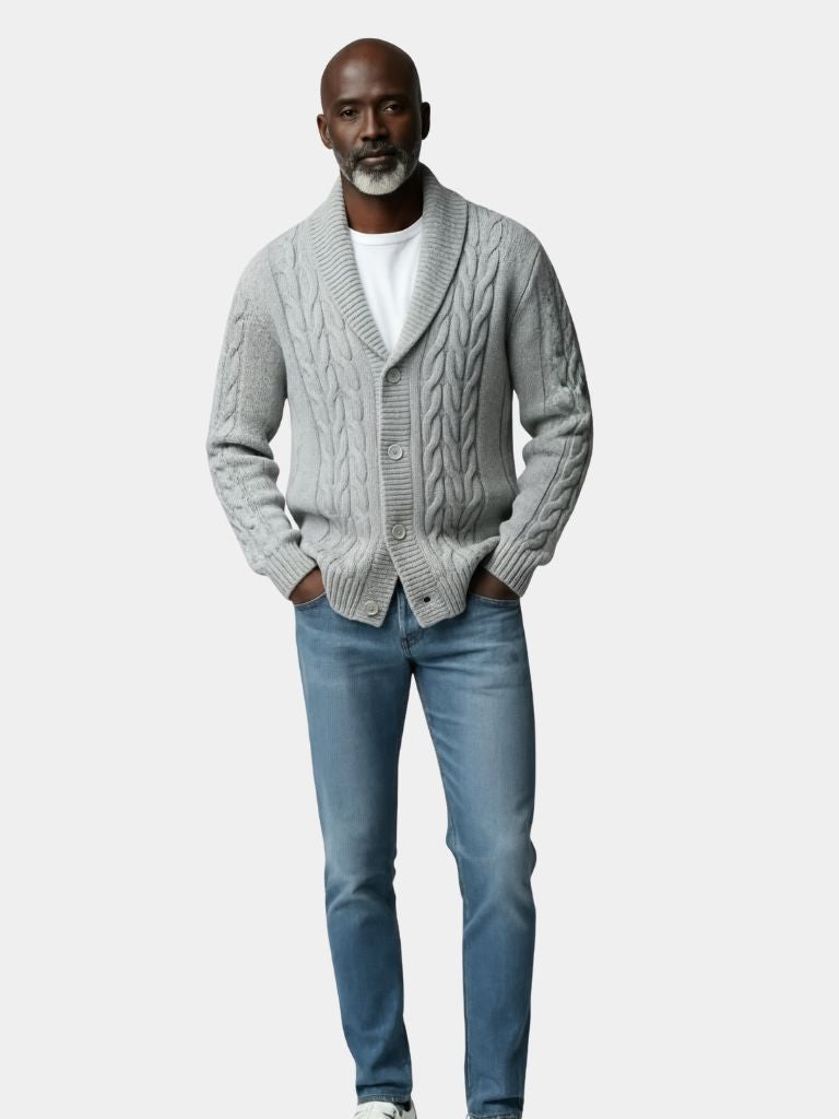 Cardigan élégant en maille pour homme