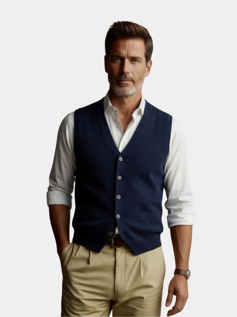 Gilet cardigan en cachemire