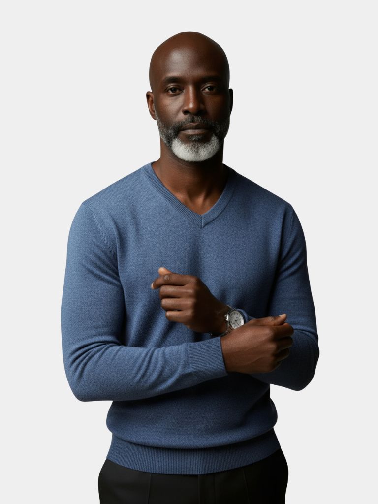 Pull en cachemire à col en V