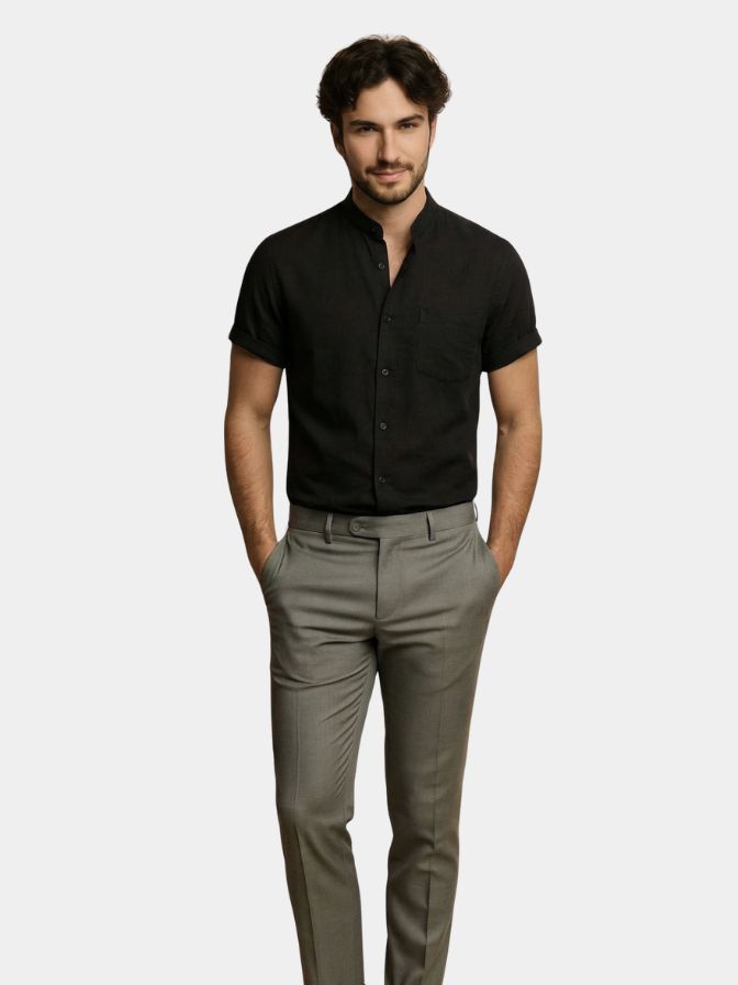 Camisa de Lino Ejecutiva de Resort