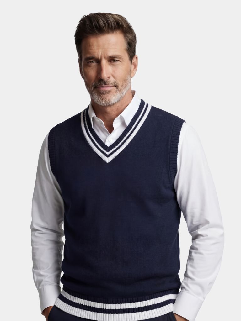 Gilet en maille essentiel Old Money