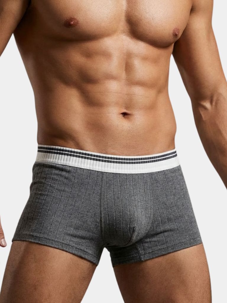 Essential Ribbed Cotton Boxer