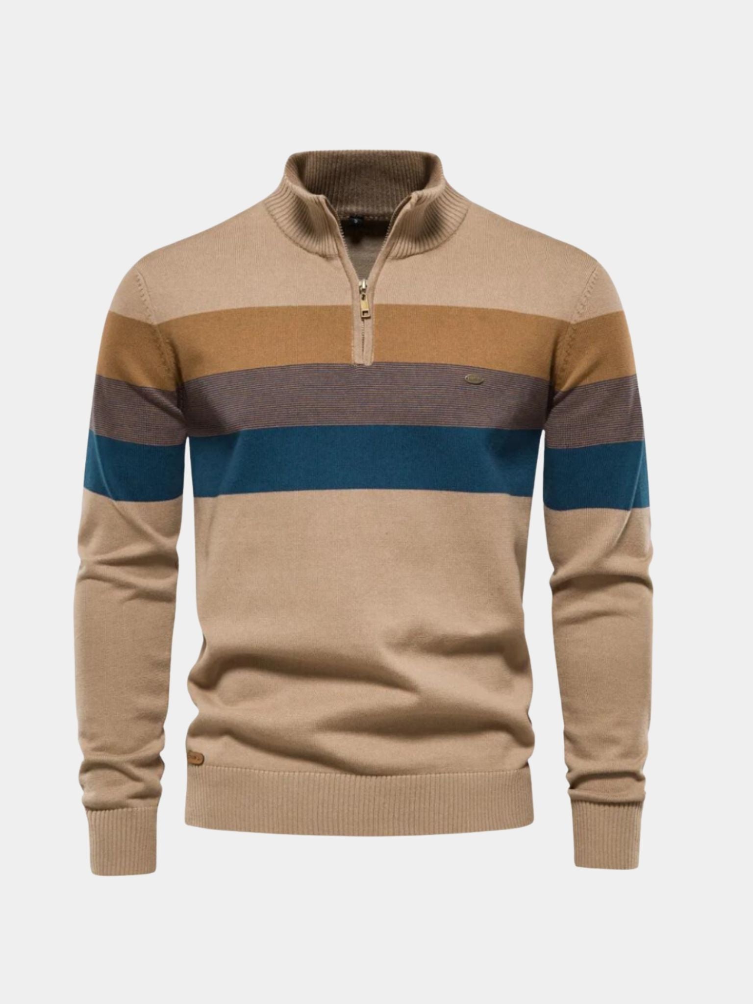 Pull minimaliste à col montant