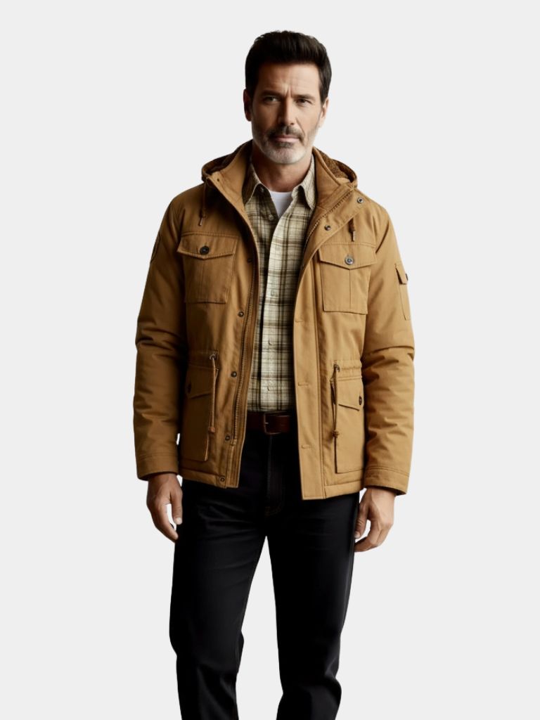 Veste bomber à capuche en polaire