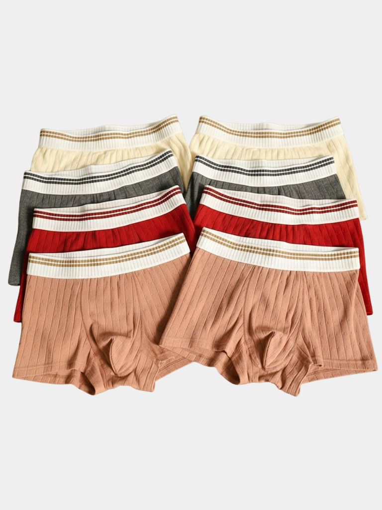 Essential Ribbed Cotton Boxer