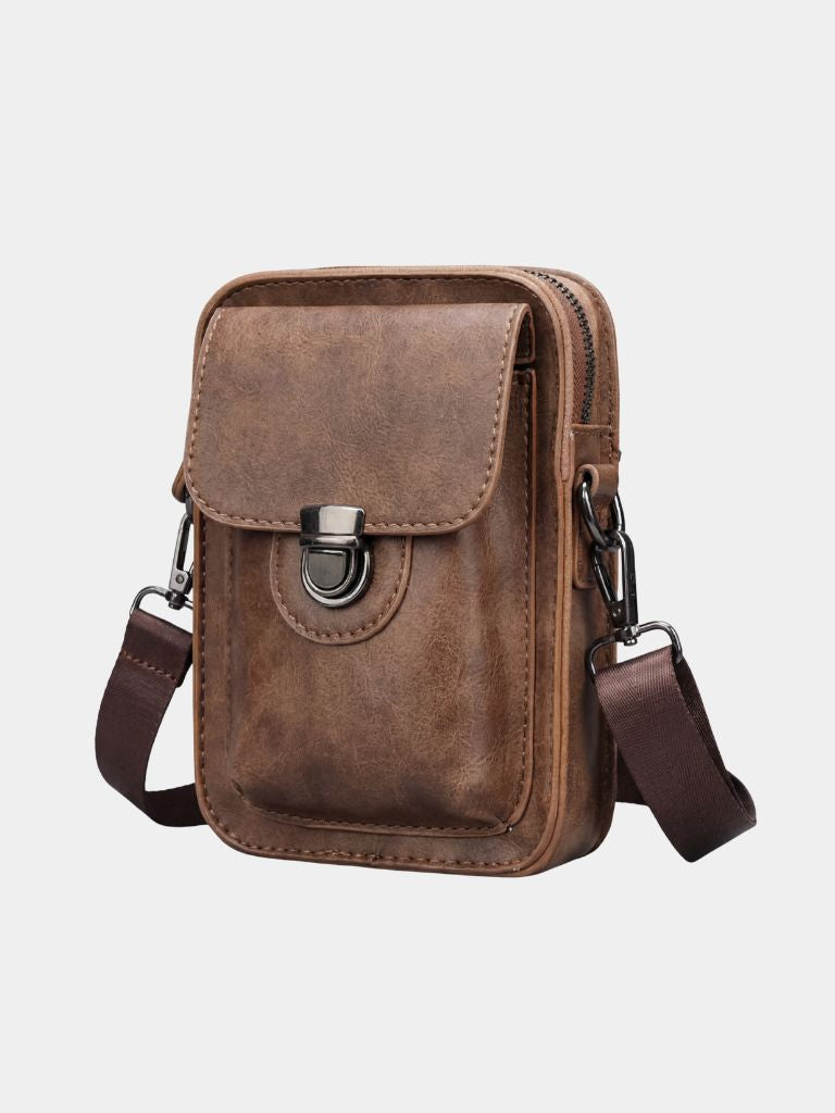 Sac bandoulière vintage mini en cuir