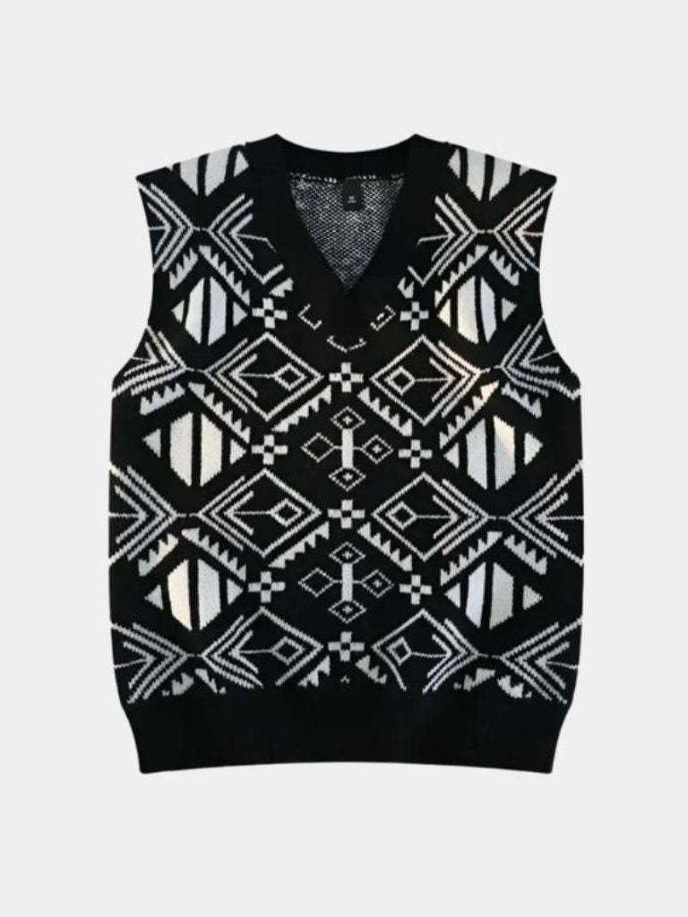 Academic Retro Knit Vest