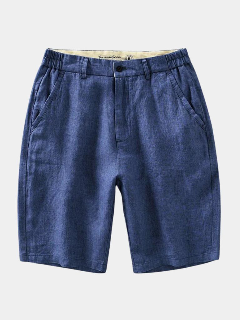 Bleu Horizon Linen Shorts