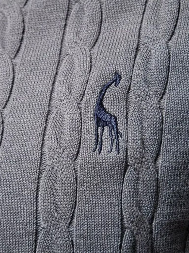 Pull en coton à col rond