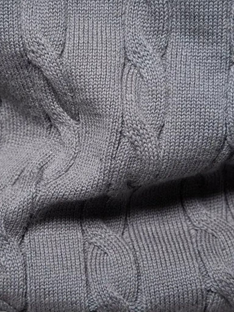 Pull en coton à col rond