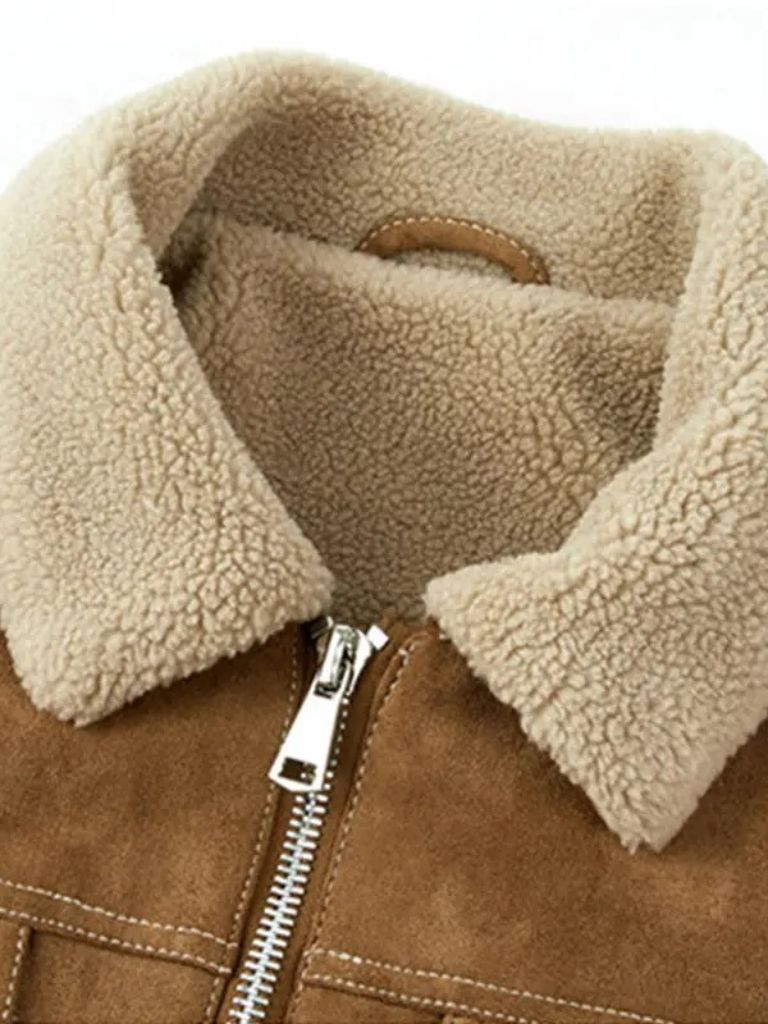 Veste essentielle en polaire et daim