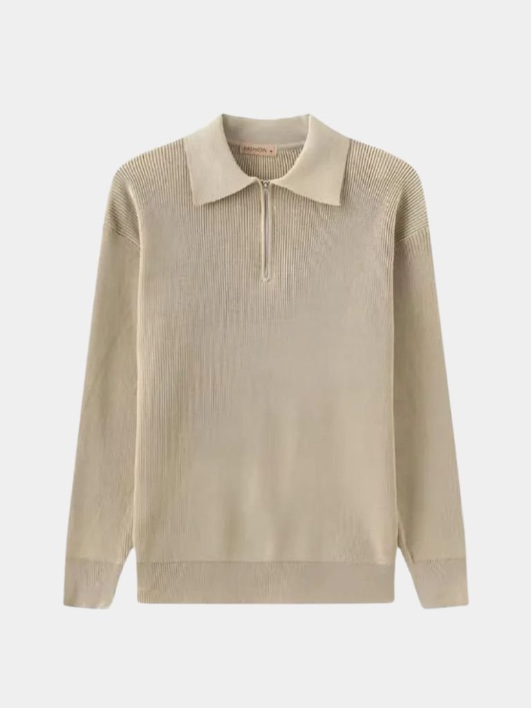 Pull essentiel à demi-zip