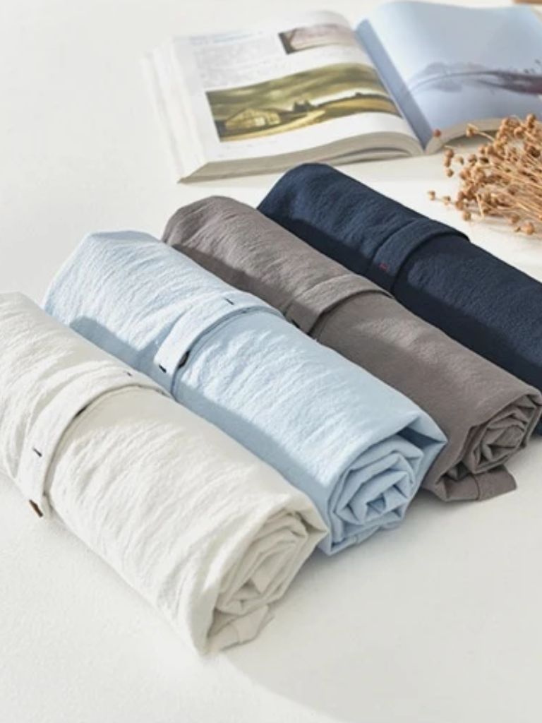 Camisa de lino de manga corta esencial