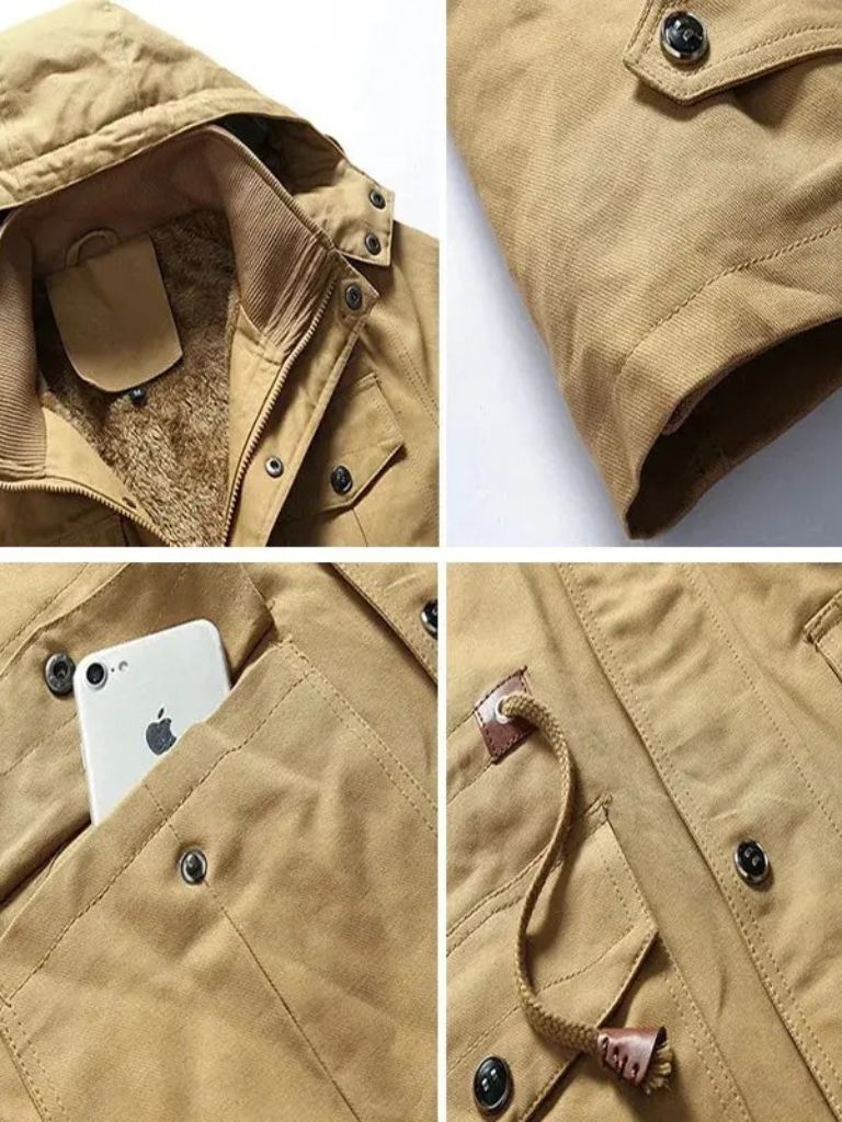 Veste bomber à capuche en polaire