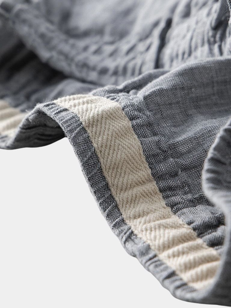 Gris Mariner Linen Shorts