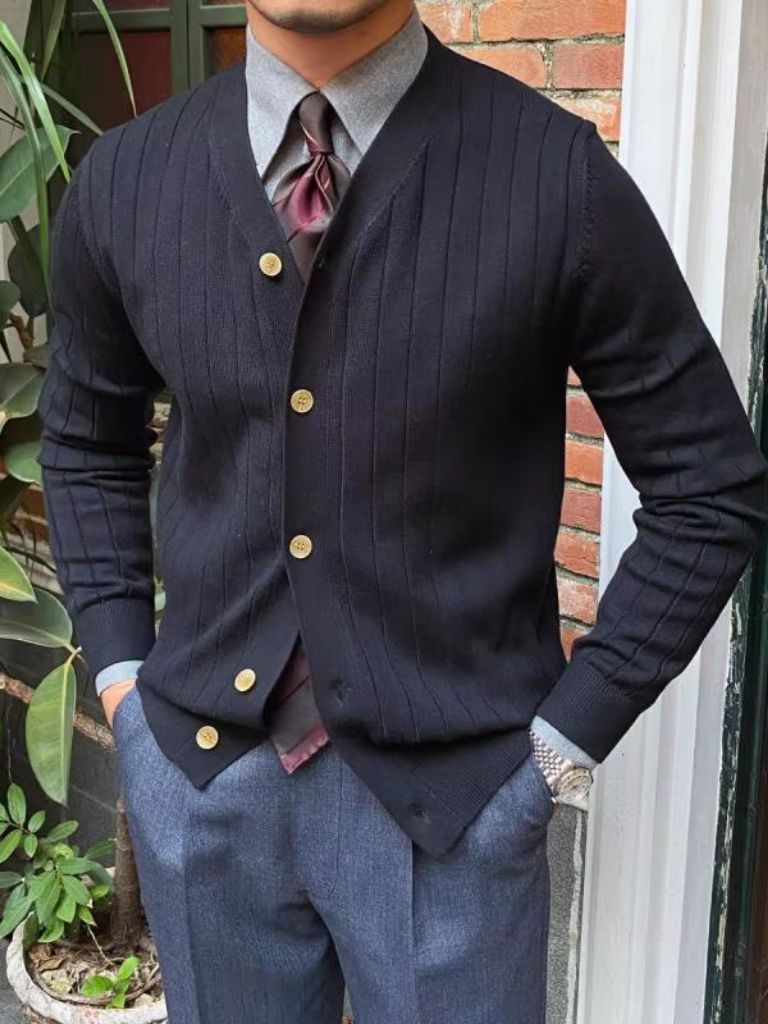 Cardigan décontracté en maille