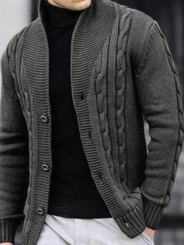 Cardigan élégant en maille pour homme