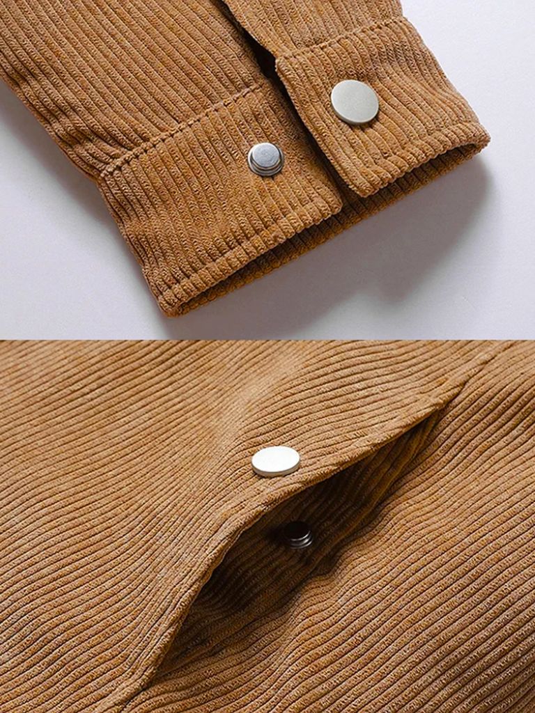 Chaqueta de Sherpa de Pana Minimalista
