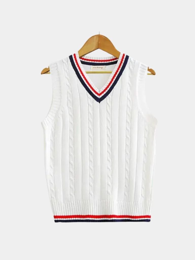 Gilet en maille essentiel Old Money