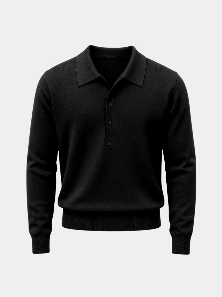 Pull-over polo en maille Old Money