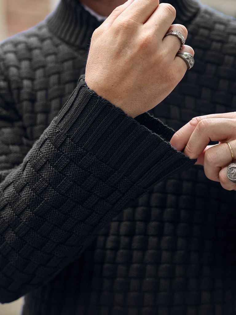 Pull en maille ajusté