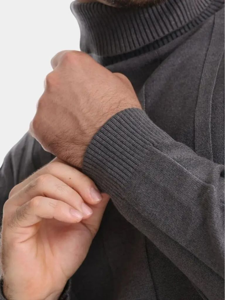 Pull à col roulé en maille