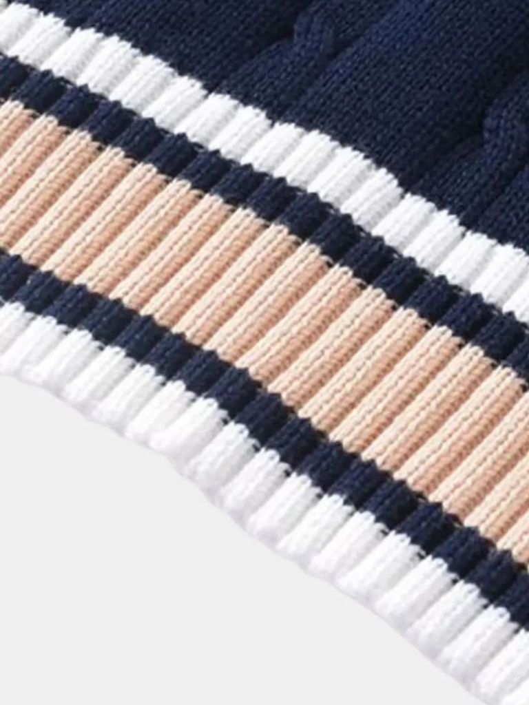 Gilet élégant en maille à col en V