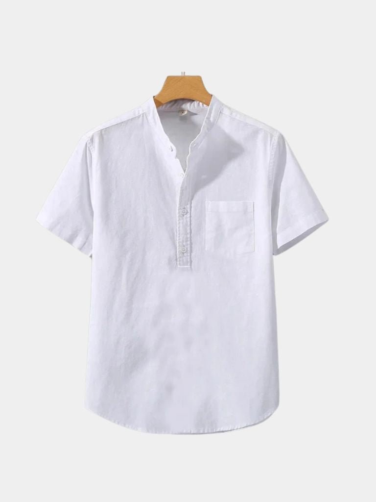 Camiseta de lino blanca Wellspring