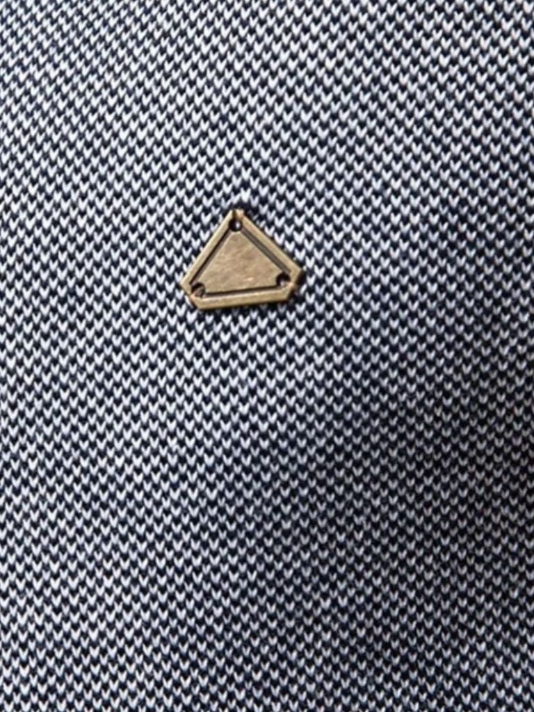 Suéter de cardigan con cuello alto y bloque de color con cremallera