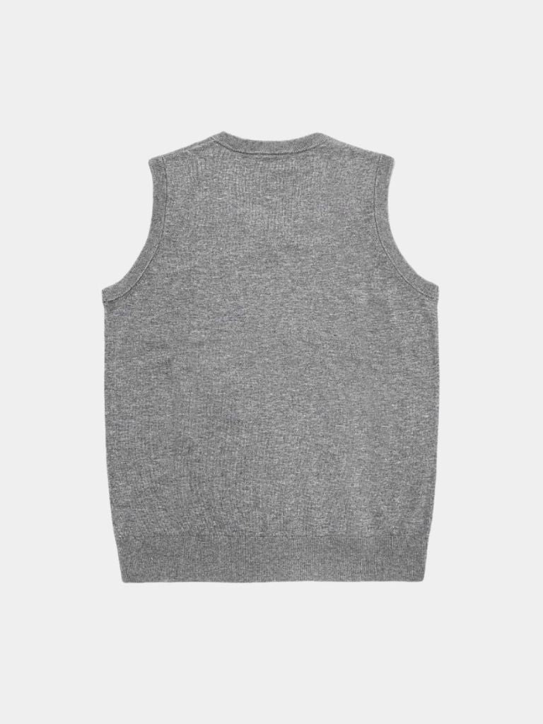100% Cashmere V Neck Knit Vest
