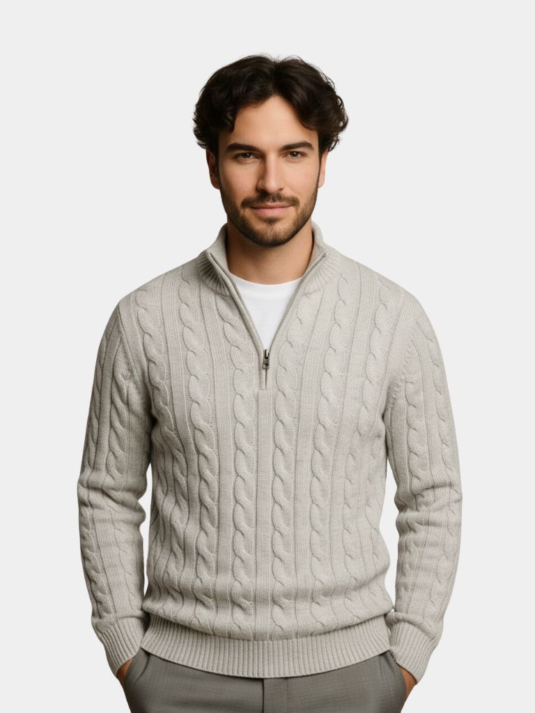 Essential Half Zip Curve Sweater