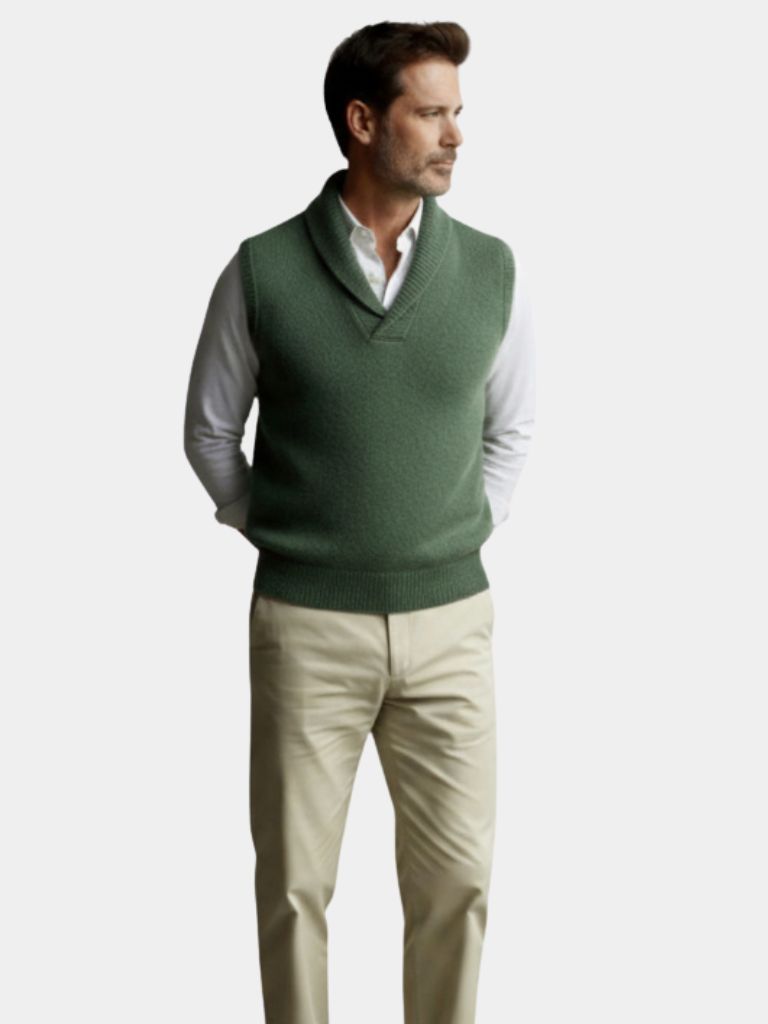 Gilet en maille britannique