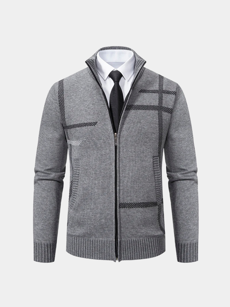 Graphite Symmetry Knit Jacket