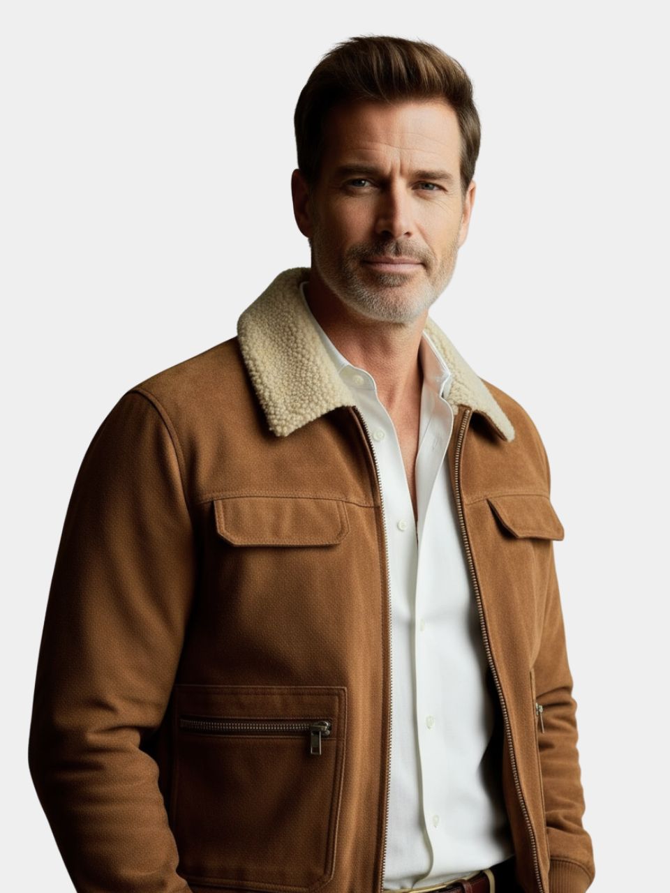 Essential Fleece Suede Jacket