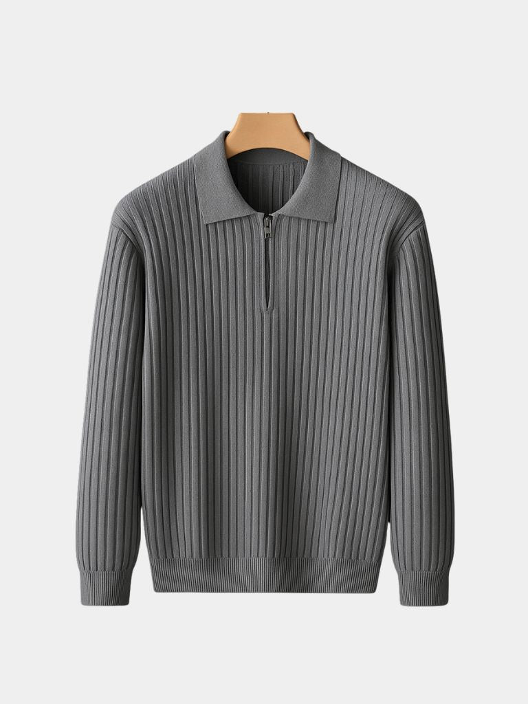 Alpine Riviera Knit Polo Pullover