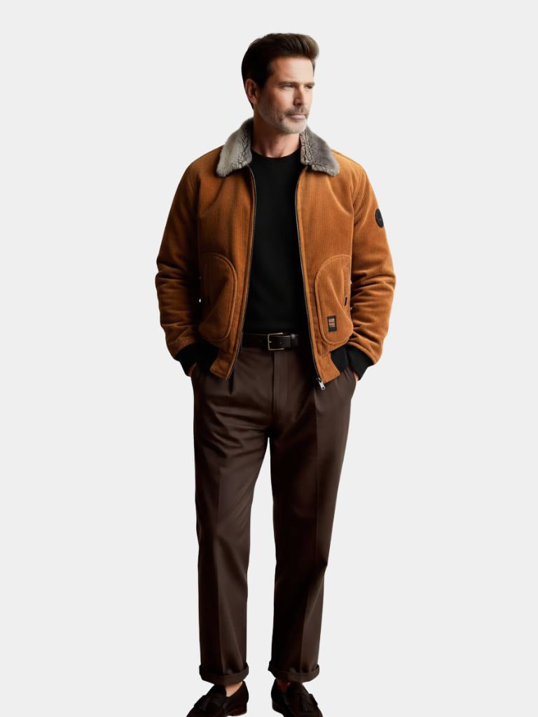 Thermal Windbreaker Corduroy Jacket