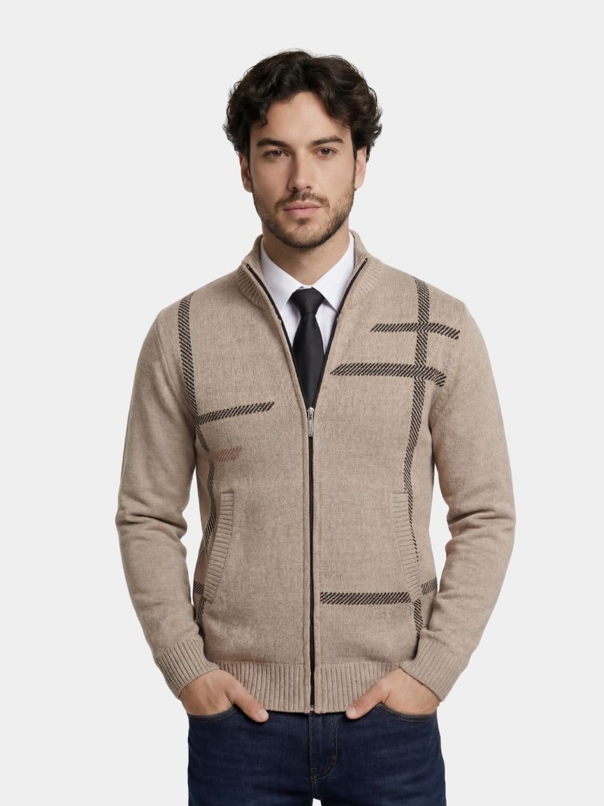 Graphite Symmetry Knit Jacket