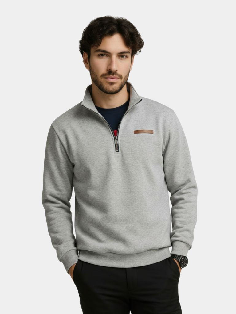 Slate Urban High Collar Pullover