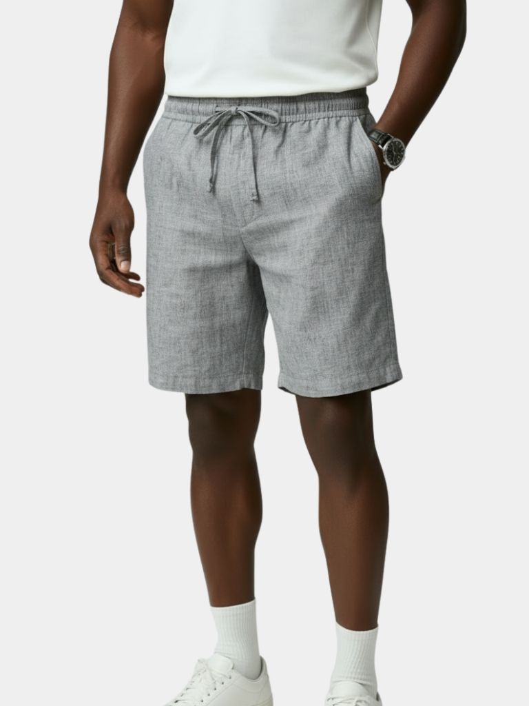 Gris Mariner Linen Shorts
