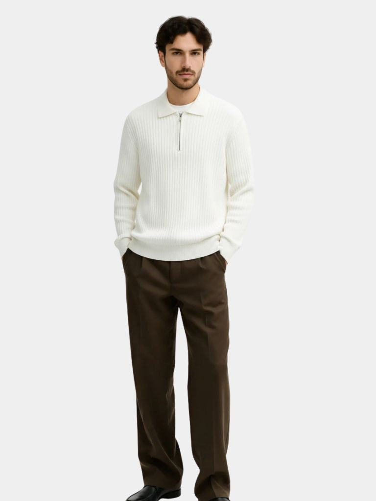 Alpine Riviera Knit Polo Pullover