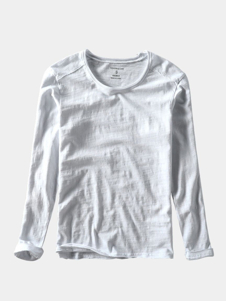 T-shirt à manches longues Essential Vintage en coton