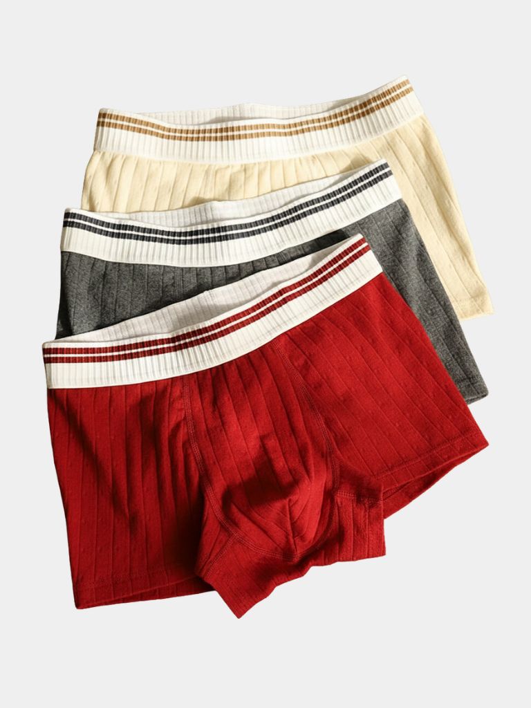 Essential Ribbed Cotton Boxer