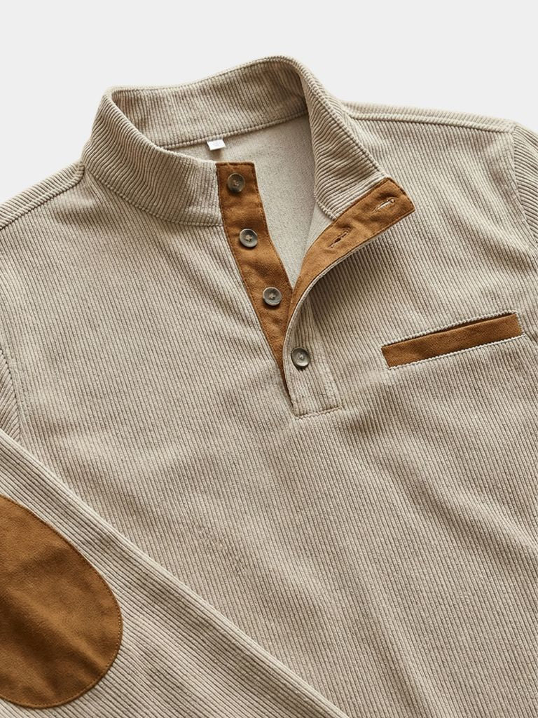 Monaco Casual Henley Pullover