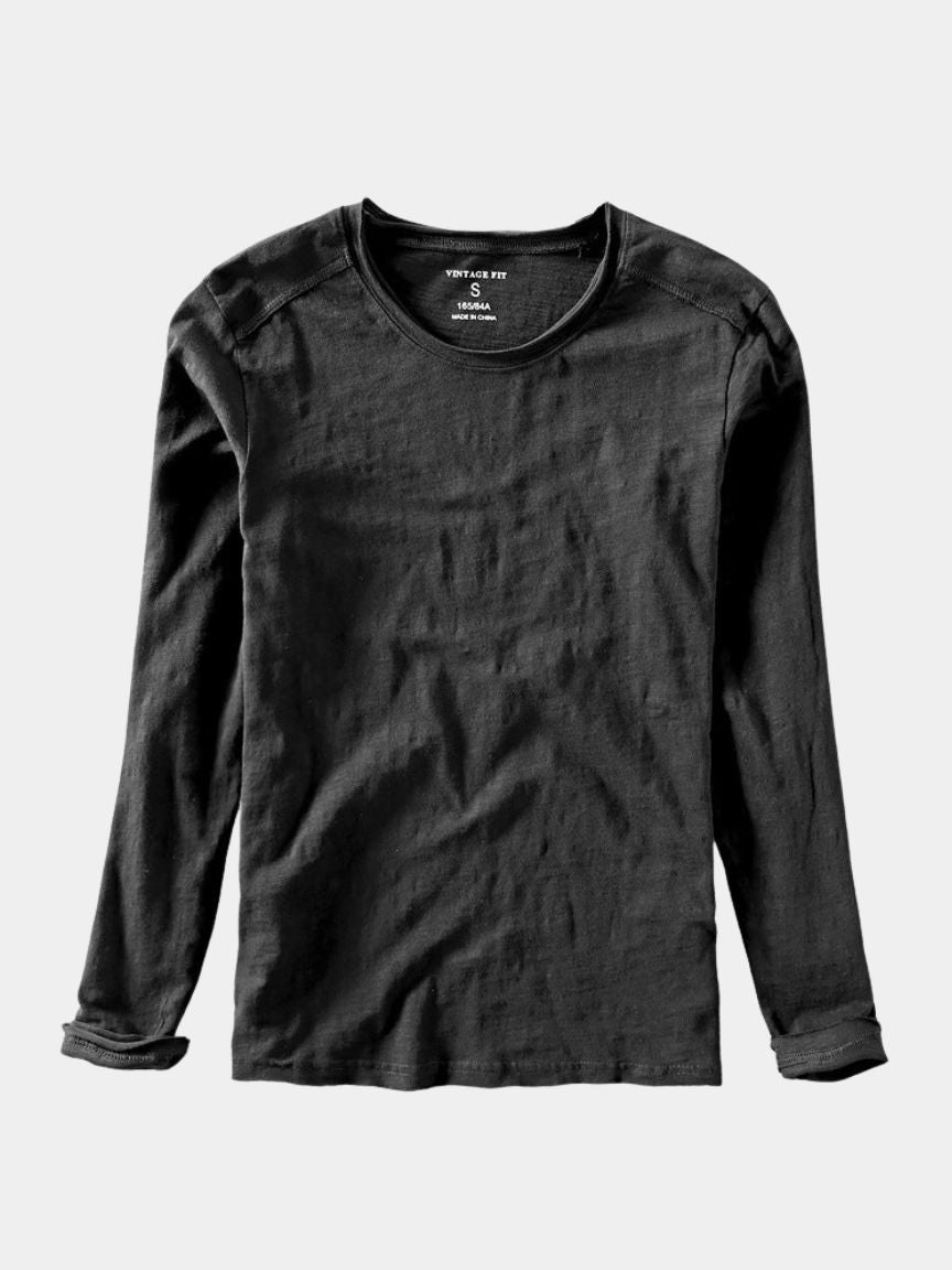 Essential Vintage Cotton Long Sleeve Tee